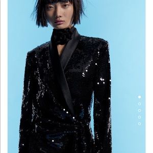 Zara sequins dress bloggers fav